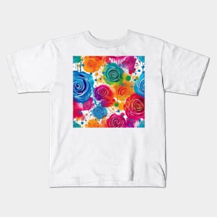 Rainbow flowers Kids T-Shirt